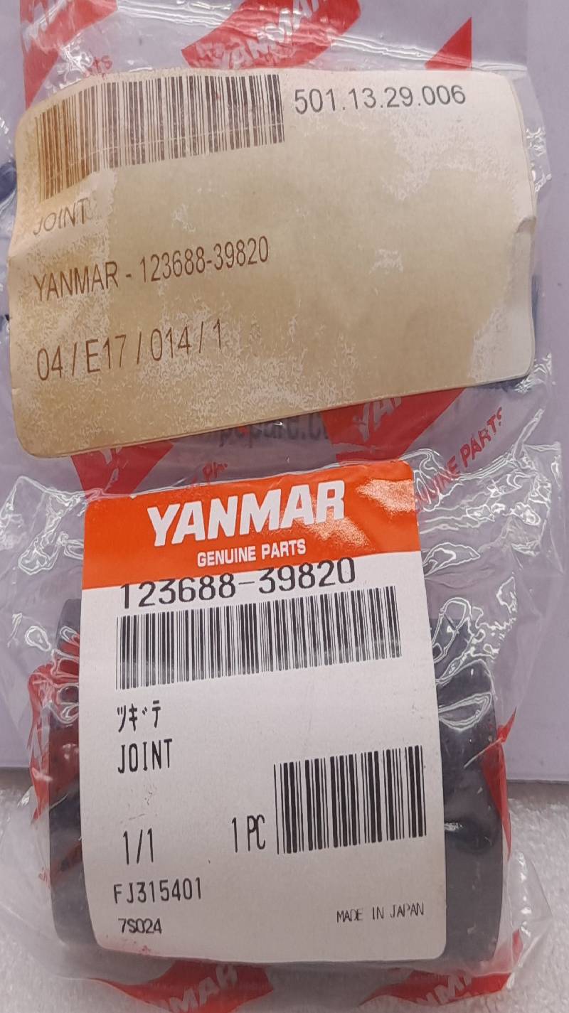 Yanmar 123688-39820 Joint 12368839820 2PCs In Lot