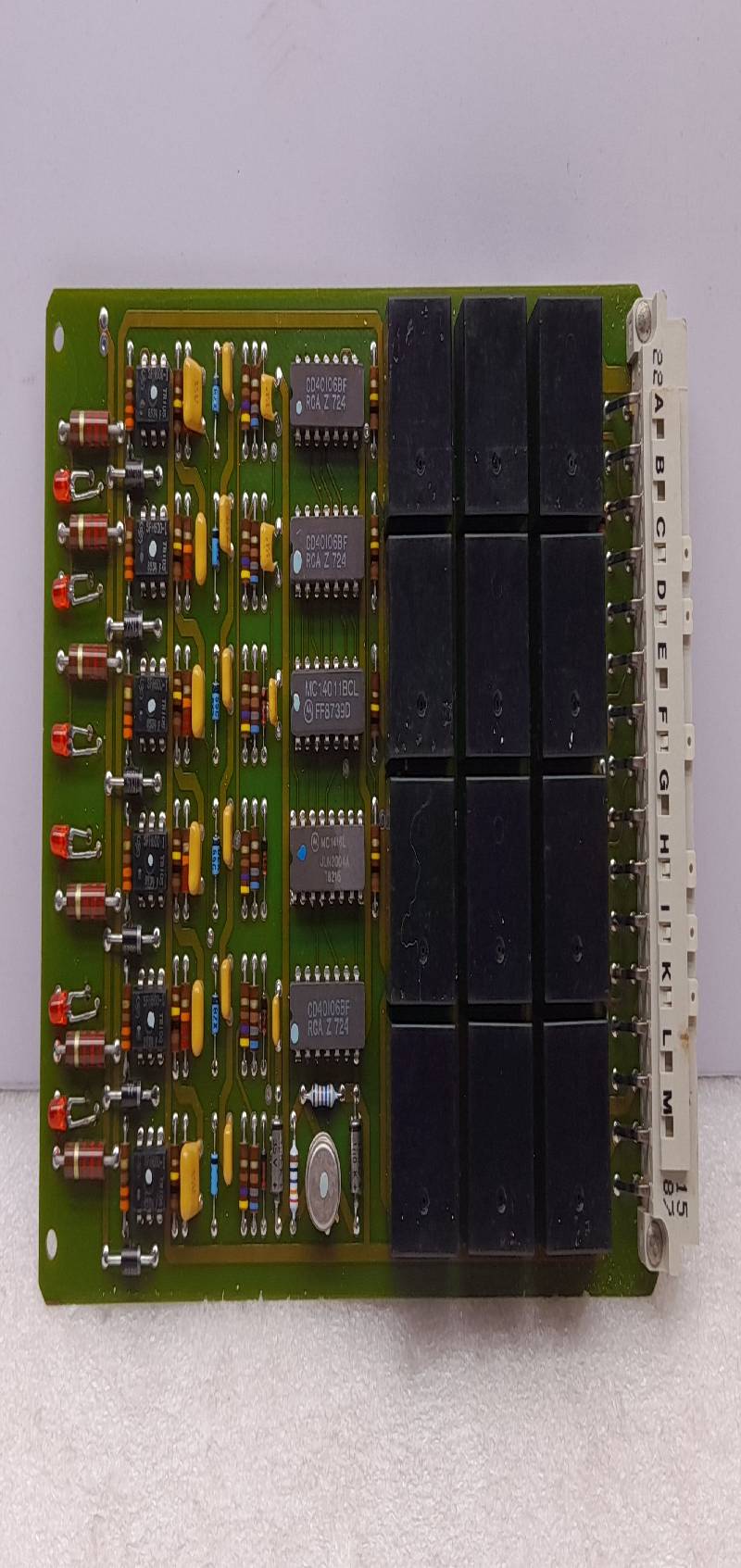 SULZER 112.017.111.200 001A ALARM RELAY CIRCUIT BOARD FSA C21