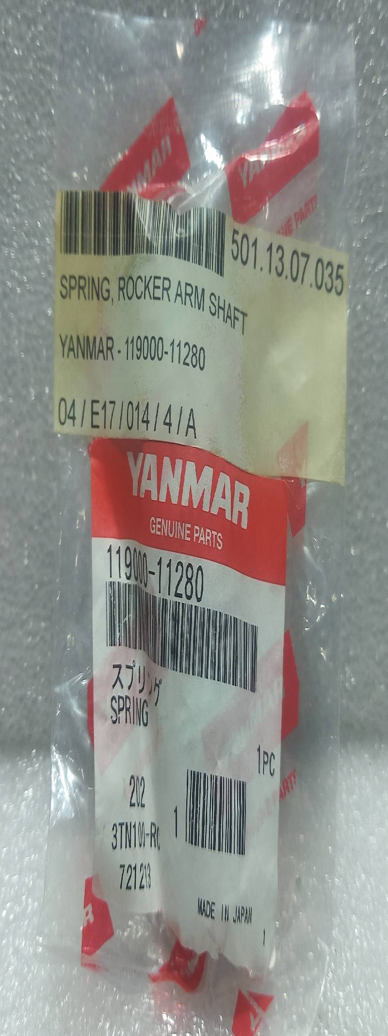 YANMAR GENUNE PART 119000-11280 SPRING