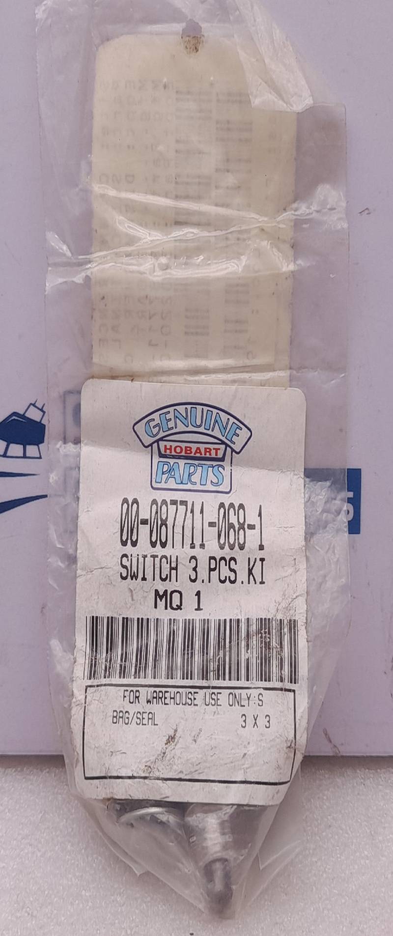 Hobart 00-087711-068-1 Switch 3.PCs Kit Essex P-87711-68-1 3PCs In Lot