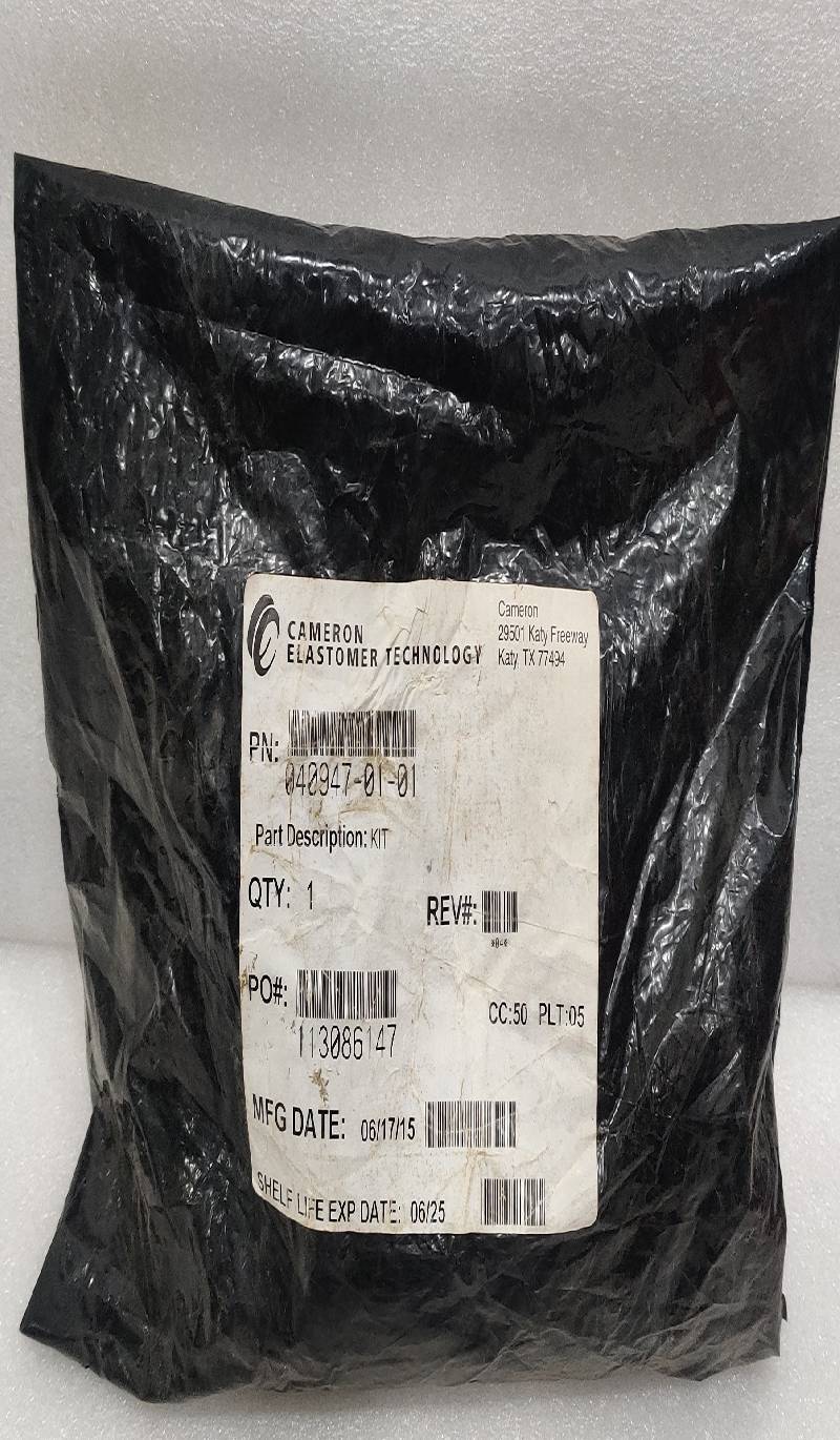CAMERON ELASTOMER TECHNOLOGY 040947-01-01
