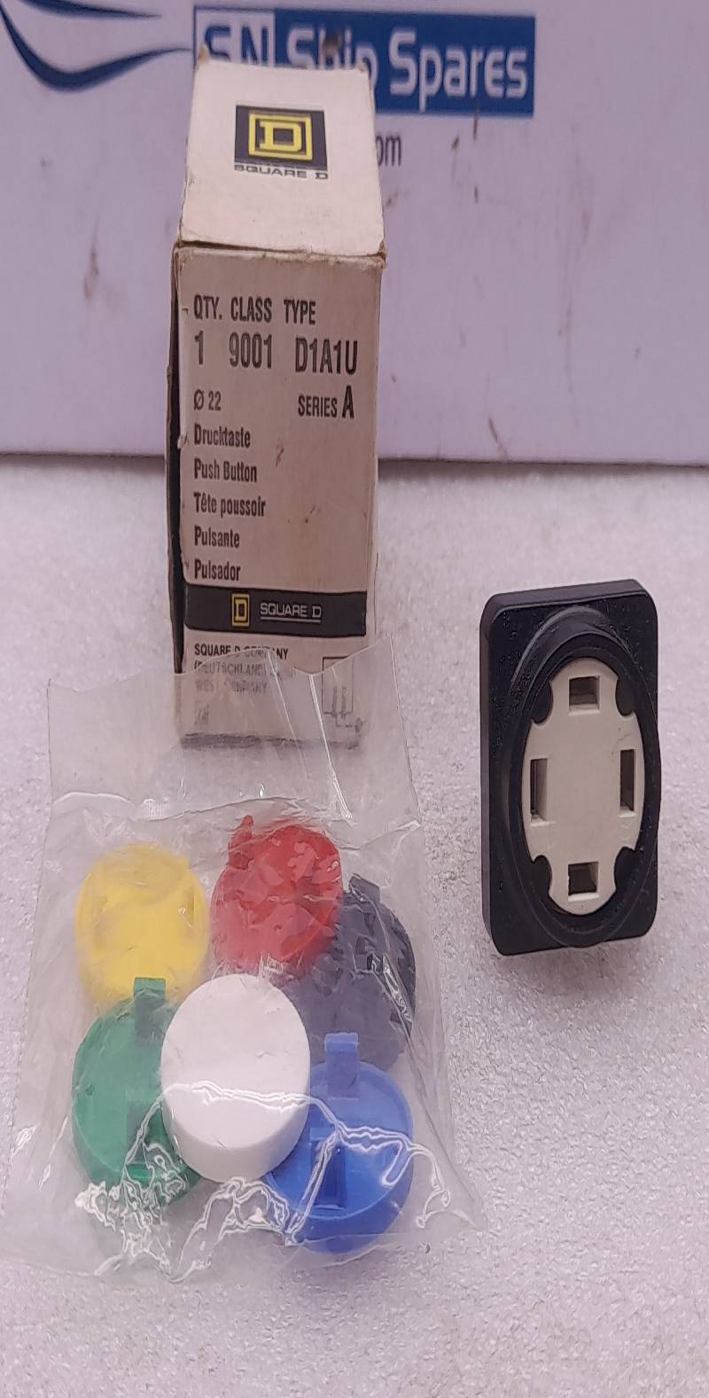 Square D Class 9001 Type D1A1U Push Button Series A