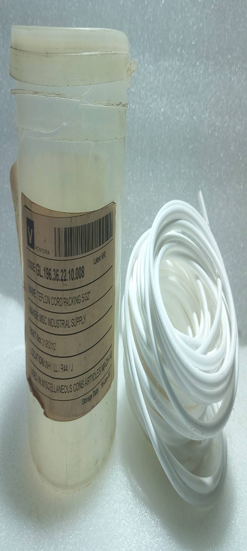 MSC Industries 31952112 Teflon Cord Packing 5/32