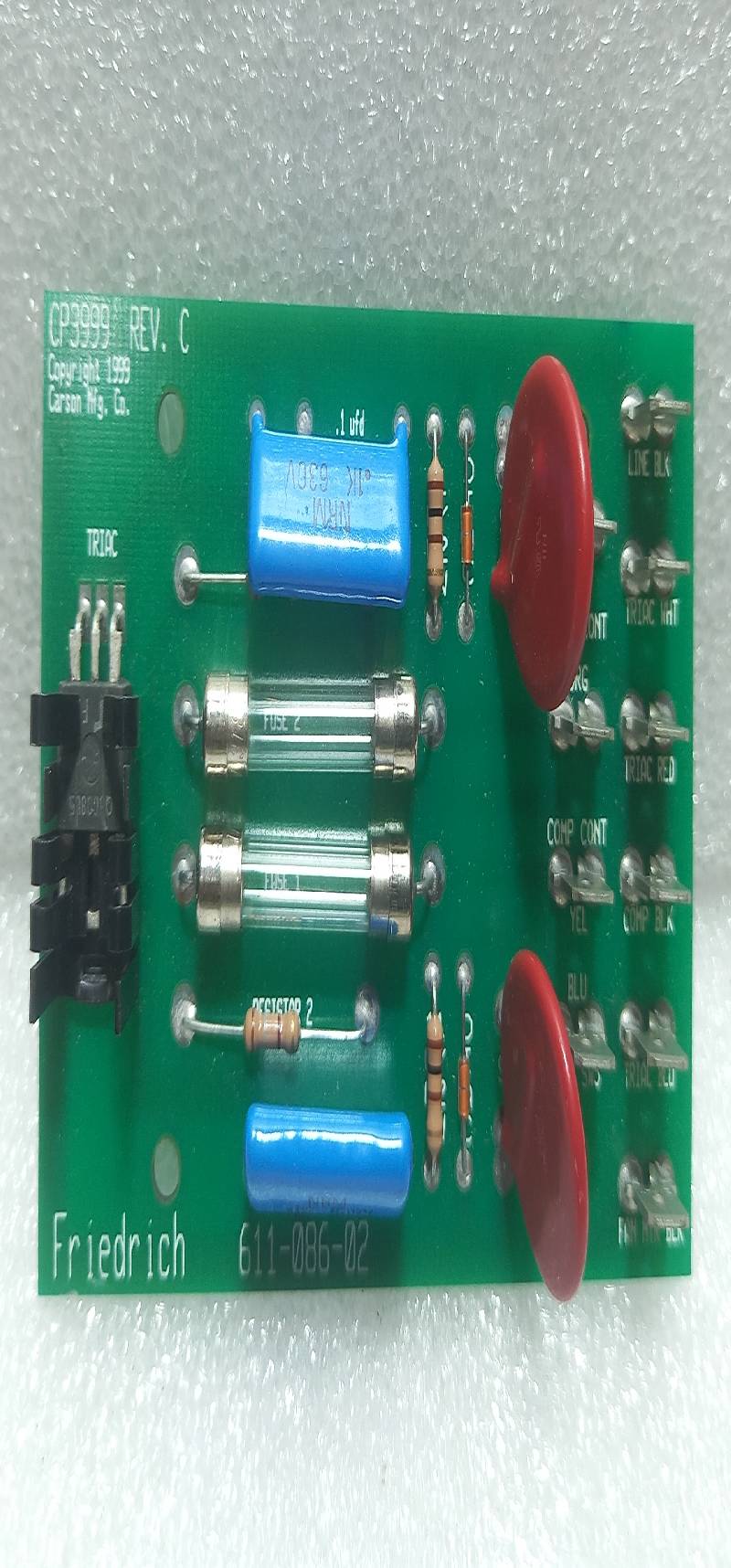 Carson CP3999 Printed Circuit Board Rev C Friedrich 611-086-02